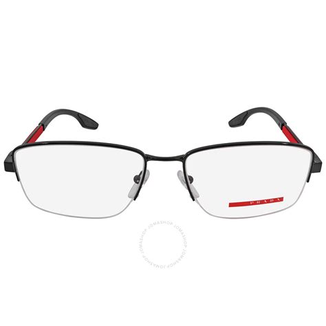 Prada Linea Rossa Demo Rectangular Men's Eyeglasses PS 